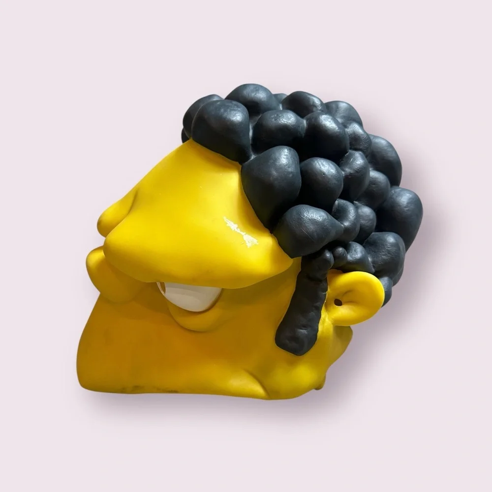 Disguise 2003 The Simpsons Moe The Bartender Vinyl Mask Costume